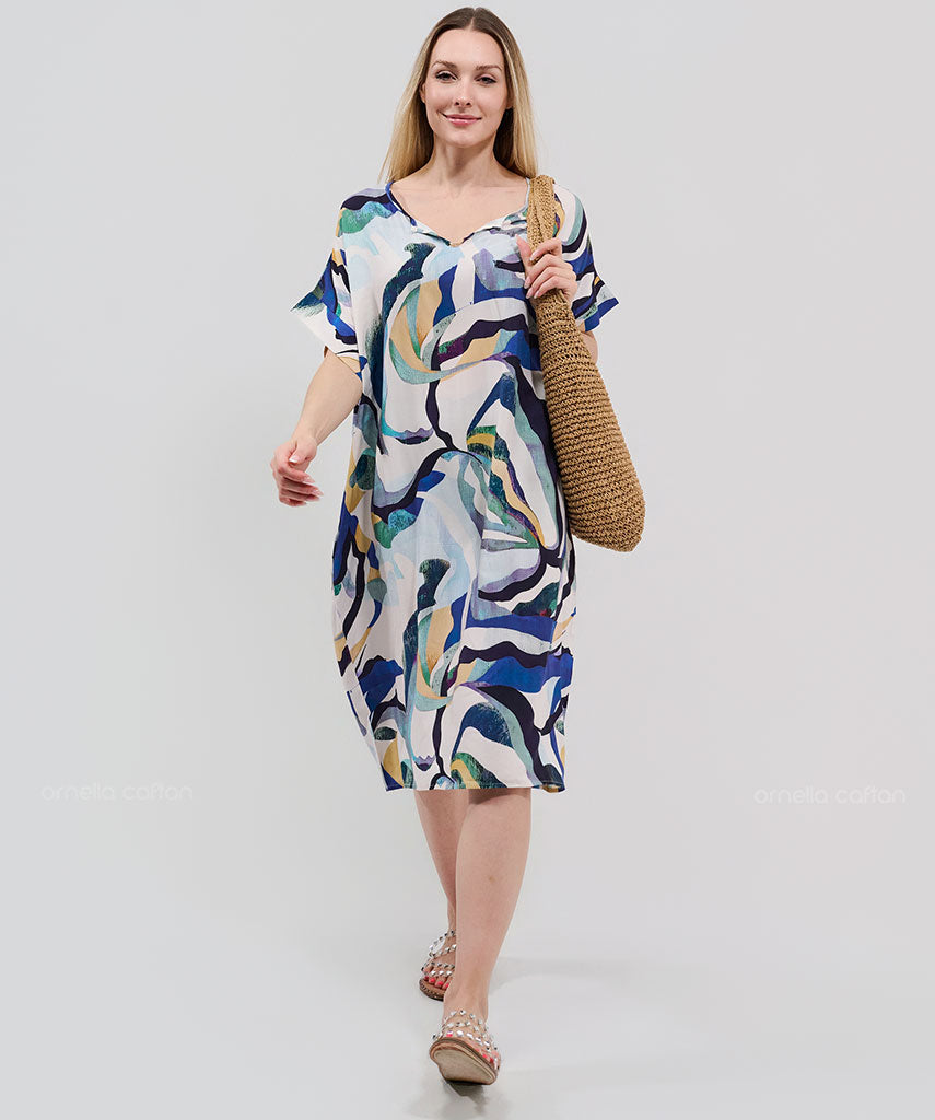 Casual, Short Pocket Dress – Ornella Caftan™