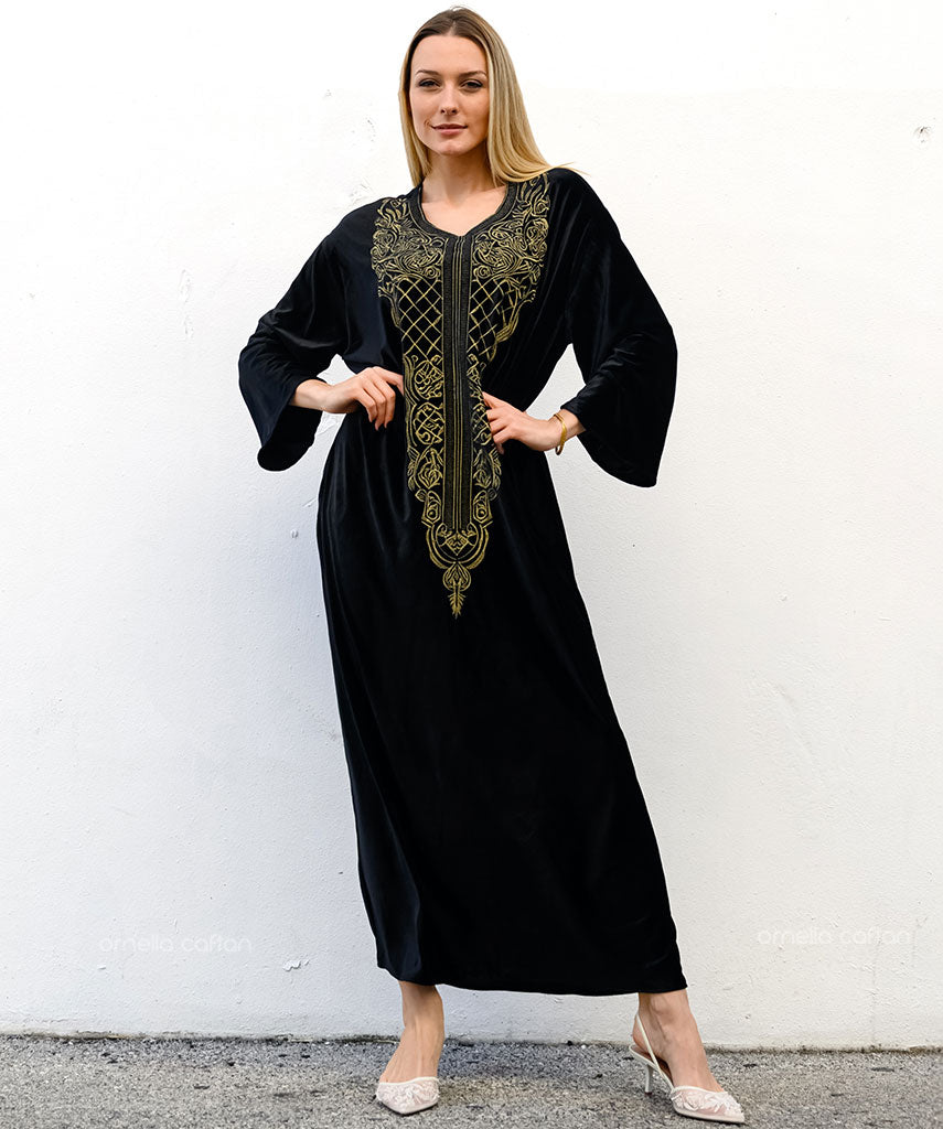 Warm, Cozy Velvet Caftan - Ornella Caftan™