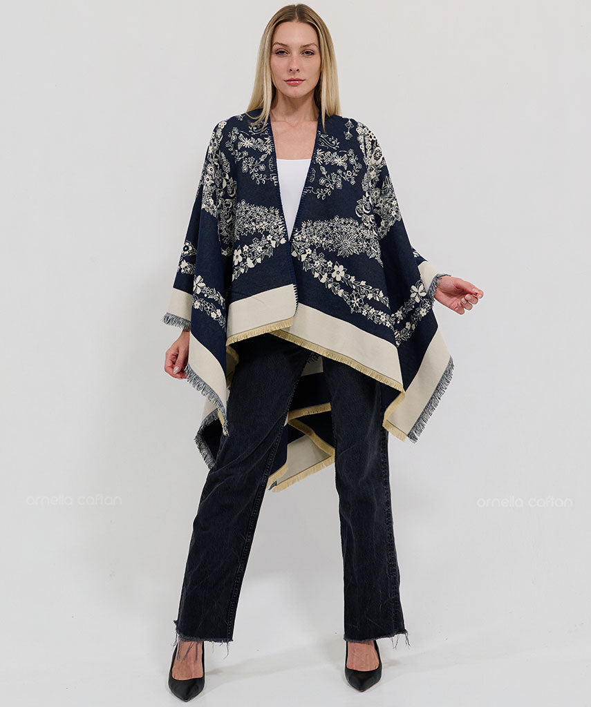 Reversible Cozy Cape - Ornella Caftan™