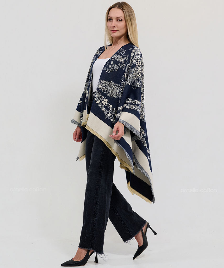 Reversible Cozy Cape - Ornella Caftan™