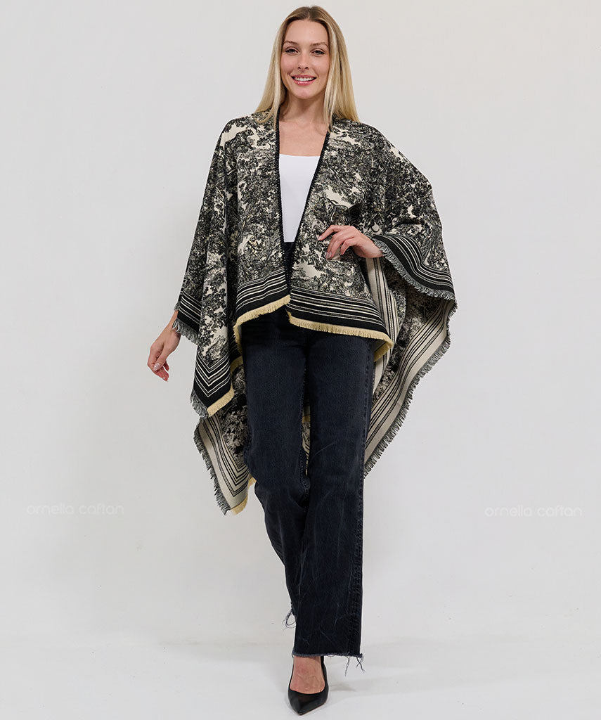 Reversible Cozy Cape - Ornella Caftan™