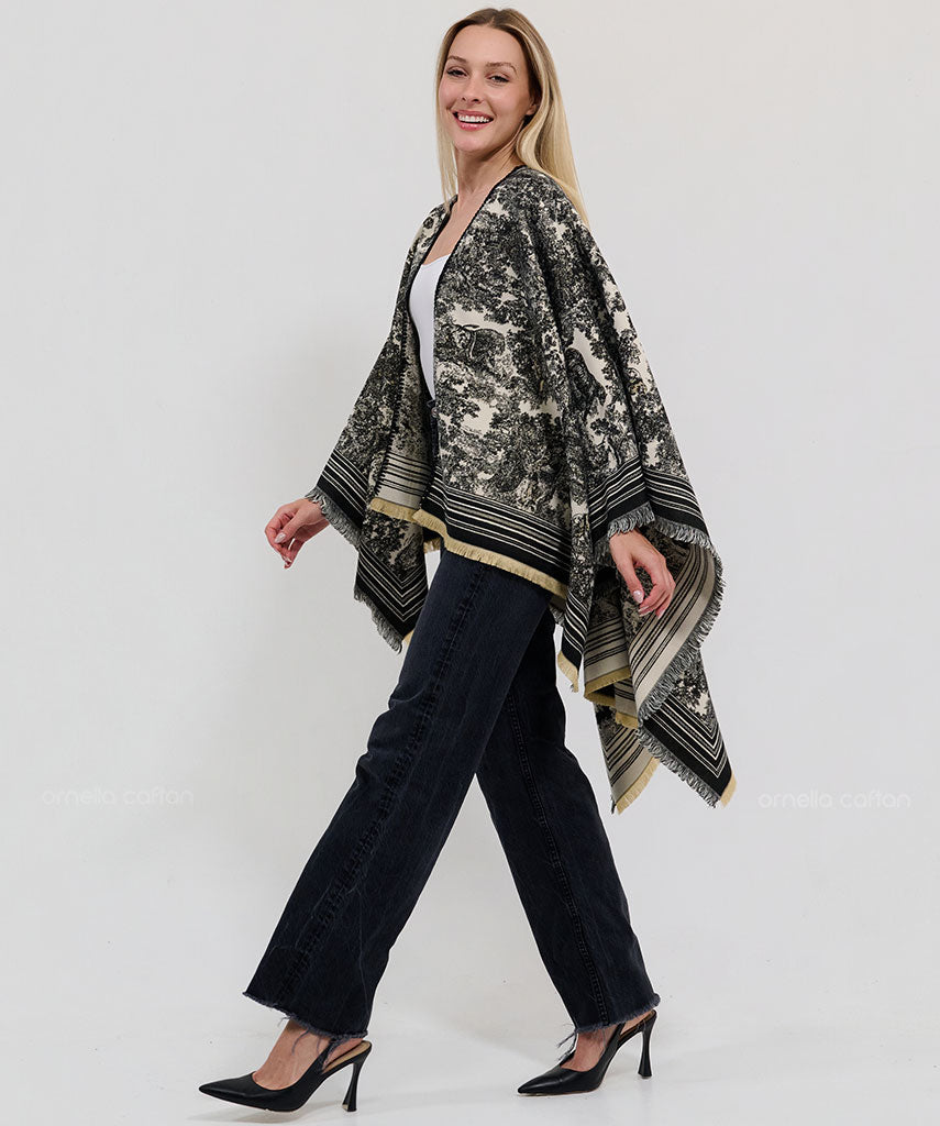 Reversible Cozy Cape - Ornella Caftan™
