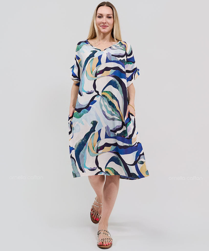 caftan dress short Casual, Short Pocket Dress – Ornella Caftan™