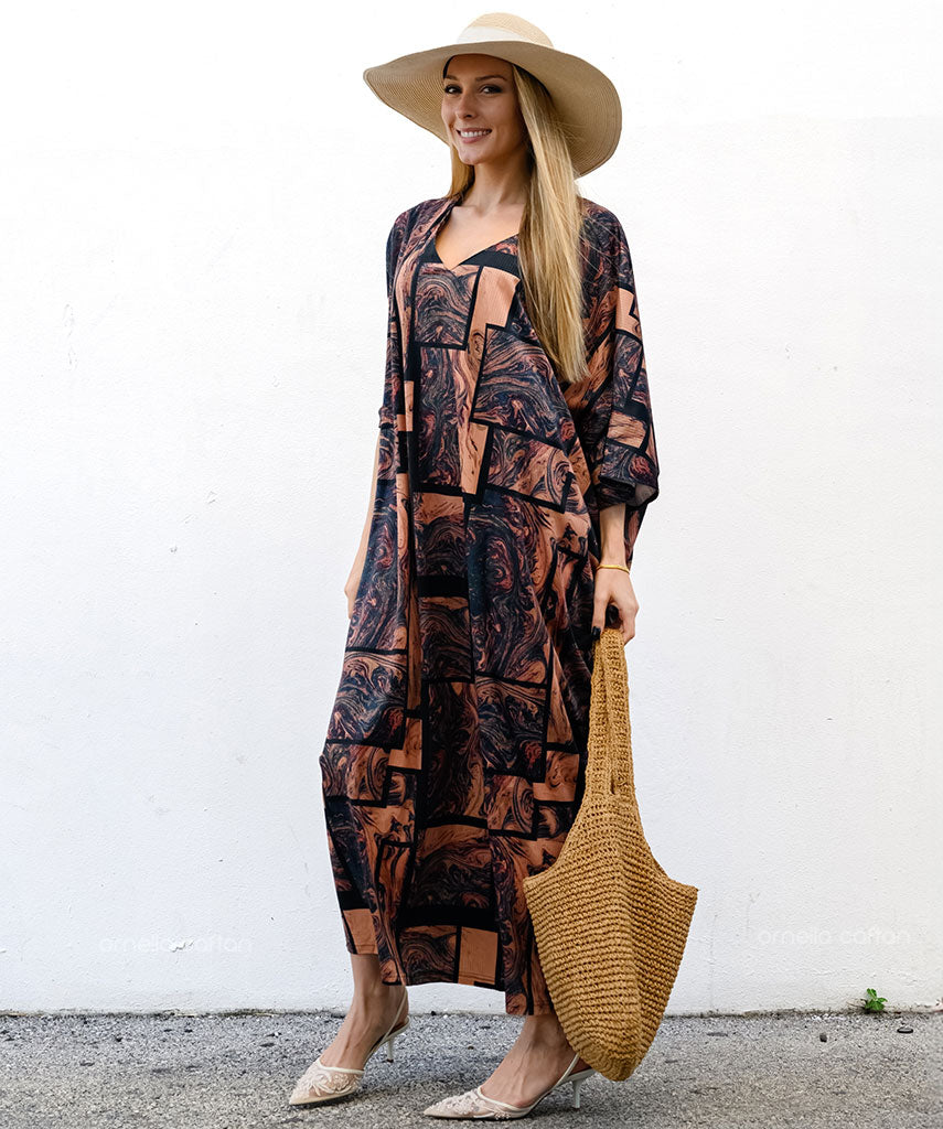 Warm, Cozy Velvet Caftan - Ornella Caftan™