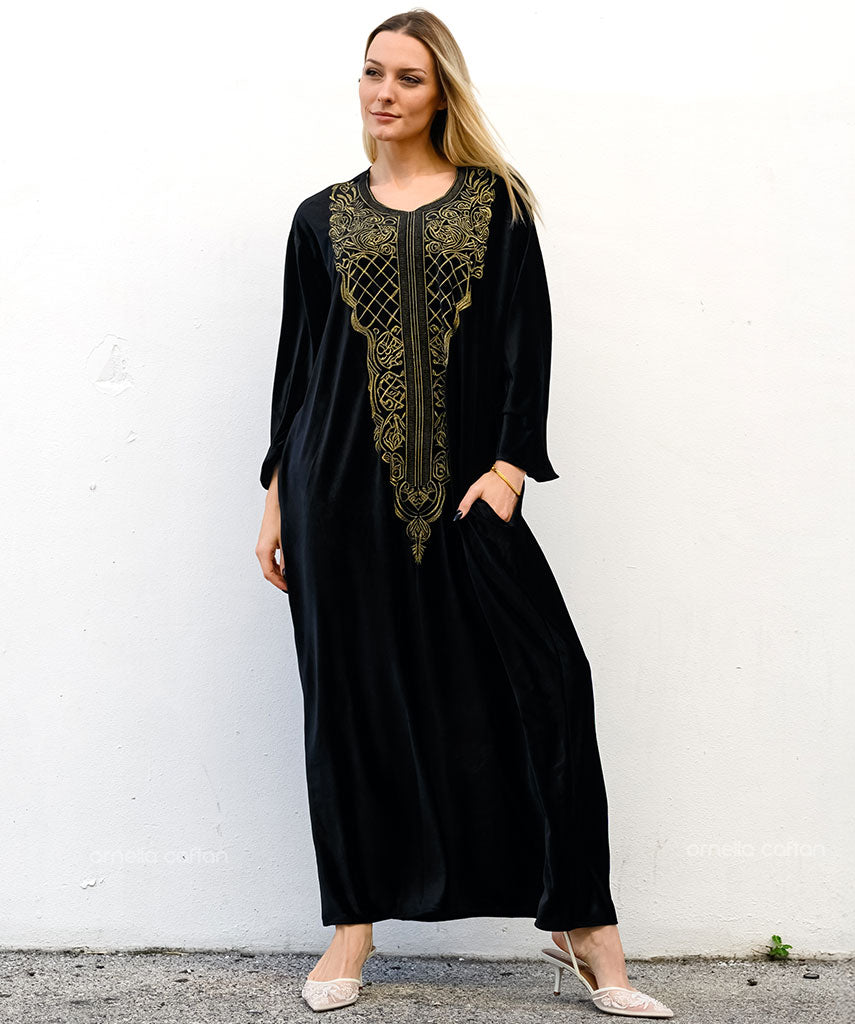 Warm, Cozy Velvet Caftan - Ornella Caftan™